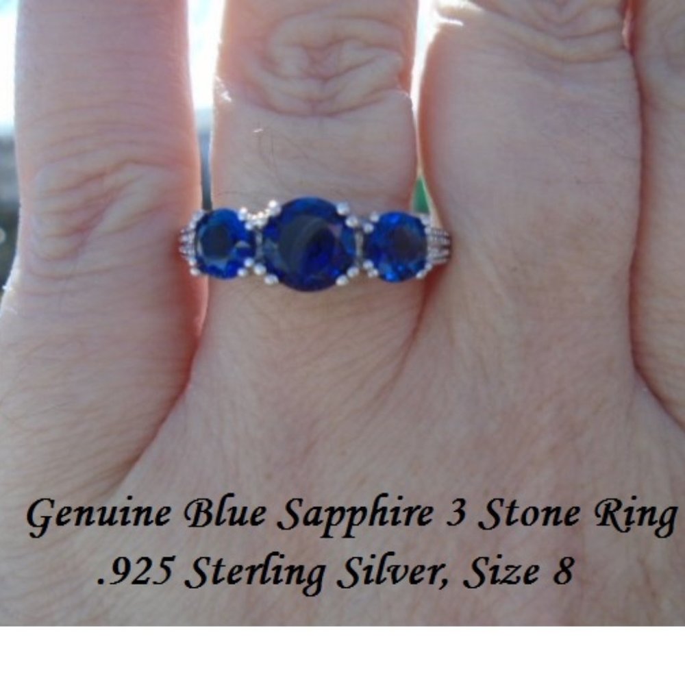 Blue Sapphire Or Ruby Ring